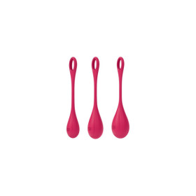 Set de 3 boules de geisha rouge Yoni Power 1 Satisfyer 